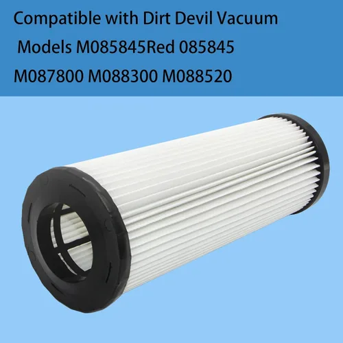 Vista 2 de Filtro HEPA F1 compatible con Dirt Devil sin bolsa, modelos extra Lite, Breeze, Featherlite, Jaguar, Platinum Force Vision, Scorpion y Vision