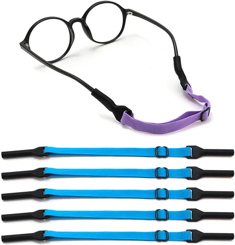 Vista 12 de Correa ajustable para lentes para niños, 5 correas sin cola, correa de soporte para lentes para niños y niñas
