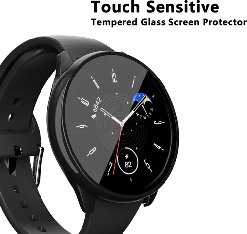 Vista 2 de Protector de pantalla para Amazfit GTR Mini Smartwatch, paquete de 2 protectores de policarbonato duro, carcasa completa, accesorios para GTR Mini