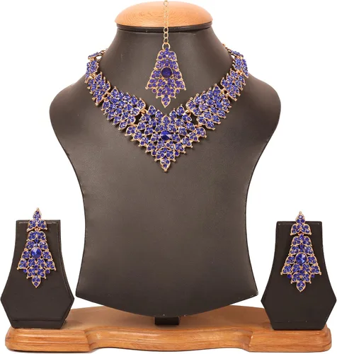 Vista 4 de Touchstone Bollywood Glamour - Collar de joyería para mujer