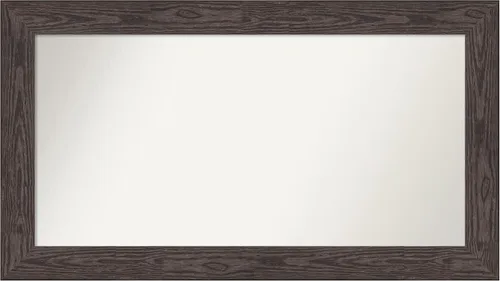 Vista 514 de Amanti Art Espejo personalizado, espejo de baño negro puente, espejo de pared o espejo de tocador de baño sobre el fregadero (26 x 26 pulgadas)