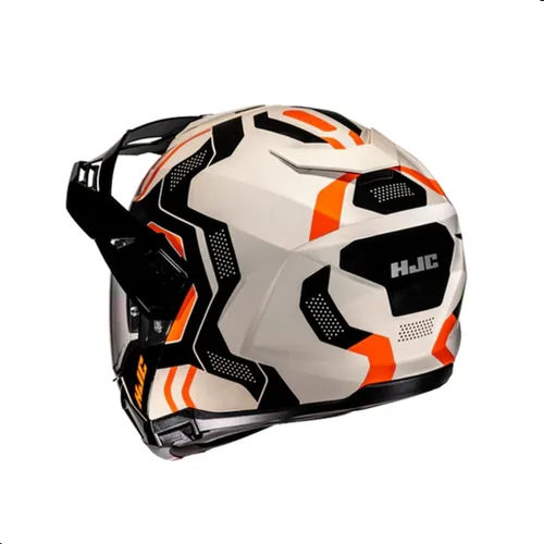Vista 3 de HJC i80 Velly - Casco modular para motocicleta con protector facial HJ-44 Pin-lock, aprobado por DOT (MC7, X-Small)