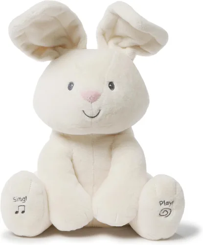 Vista 10 de GUND Baby Alora The Unicorn - Juguete sensorial animado de peluche, canta canción ABC y 123 canciones contando, rosa, 11 pulgadas