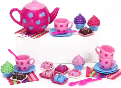 Vista 15 de Juego de servicio de 47 piezas de Sophia's con deliciosos postres para muñecas de 18 pulgadas, multicolor