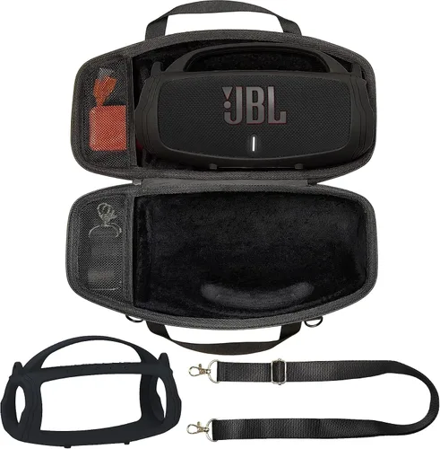 Vista 3 de JCHPINE Funda de silicona y funda rígida de viaje para JBL Charge 4 / Charge 5 Accesorios de altavoz Bluetooth portátil