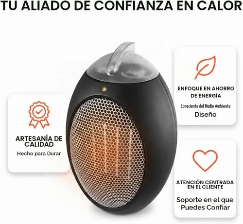Vista 6 de Cozy Products, calentador compacto ESH Eco-Save 750-watt, ahorra dinero y energía