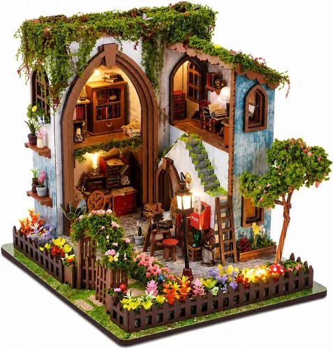 Vista 8 de Spilay Kit de casa en miniatura para adultos, kit de casa de muñecas en Fantasy Wonderland