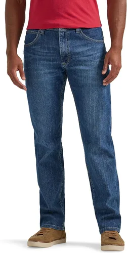 Vista 13 de Wrangler Authentics - Jeans clásicos de ajuste regular con 5 bolsillos Flex para hombre