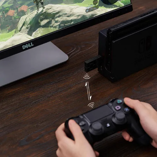 Vista 7 de 8Bitdo Adaptador inalámbrico USB 2 para Windows, Mac y Raspberry Pi, compatible con controlador Xbox Series X y S, controlador PS5/PS4/PS3 con cable