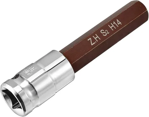 Vista 11 de Auniwaig Enchufe hexagonal de 1/2 pulgada x H6 (0.236 in), brocas de acero S2, enchufes CR-V de 4 pulgadas de longitud, 2 piezas