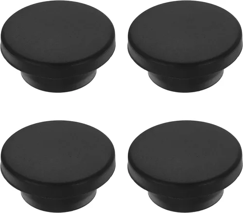 Vista 207 de MECCANIXITY - Tapones de silicona en forma de T (26mm, 1 pulgada de diámetro), color negro