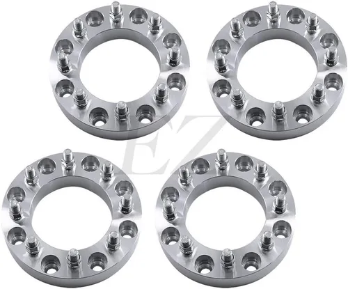 Vista 6 de ezaccessory 2 adaptadores de rueda de 8 x 180 a 8 x 6.5 (8 x 165) para Chevy GMC 2500 3500 Siverado Sierra 8 Lug 2011+ y ruedas de montaje de Chevy