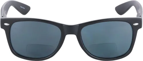 Vista 11 de Gafas de sol polarizadas bifocales con lectura: máxima protección UV y comodidad ligera con bisagras de resorte Brillo negro