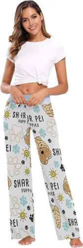 Vista 6 de Pantalones de pijama de Halloween para mujer, pantalones elásticos de pierna ancha para yoga, palazzo, manos aterradoras, talla XS