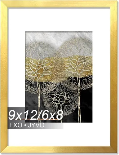 Vista 31 de Fxojyvo Marco de Fotos de 4x6, Muestra Foto de 3.5x5 con Paspartú o 4 x 6 Sin Paspartú, Liviano y de Alta Transparencia Marco de 4 por 6 para Pared