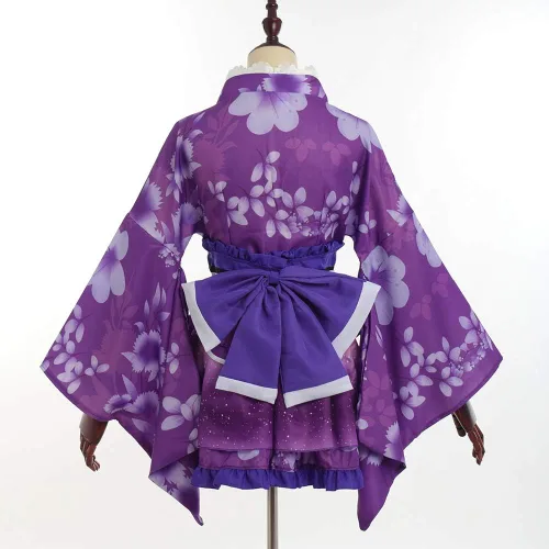 Vista 2 de GRACEART Disfraz de kimono japonés de Yukata para cosplay de anime