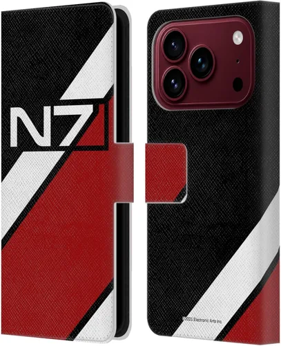 Vista 107 de Head Case Designs Funda de piel con licencia oficial de EA Bioware Mass Effect Cerberus Logo Graphics tipo cartera compatible con Apple iPhone 11