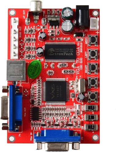 Vista 2 de Mcbazel Juego de arcada VGA a CGA RGBS CVBS S-Video Converter Board GBS-8100