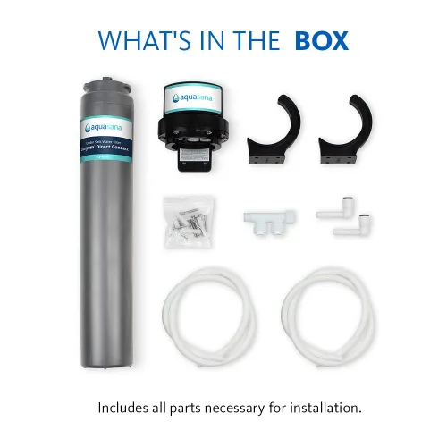 Vista 8 de Aquasana Filtro de agua para grifo de fregadero Reduce el 99% de 78 contaminantes, incluyendo cloro y plomo del agua del grifo, filtración debajo