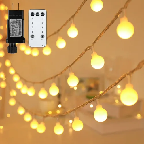 Vista 14 de RaThun - Cadena de luces LED con forma de esfera.