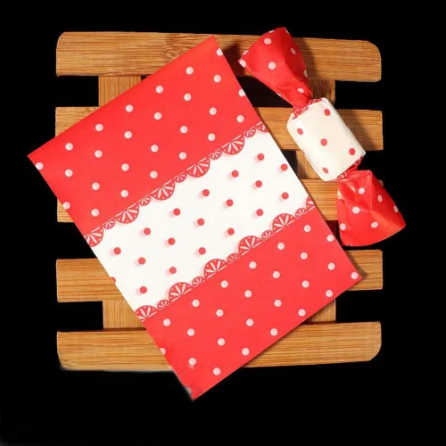 Vista 4 de Penta Angel Envolturas de caramelos, 400 unidades, papel de caramelo de cera torcida, para dulces, turrones para hornear, para boda, cumpleaños