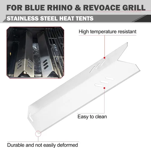 Vista 3 de B0212-040 Piezas de parrilla de placas de calor para Blue Rhino 3 Burner Grill Piezas de repuesto GBC1932L GBC1793W RevoAce Grill Parts Tienda