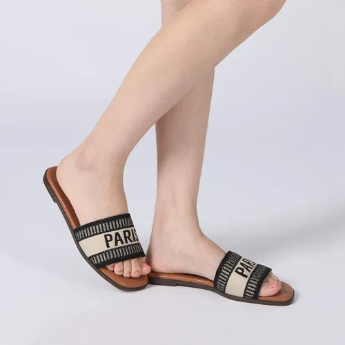 Vista 7 de Athlefit Sandalias planas para mujer, cómodas sandalias elegantes para el verano 2025