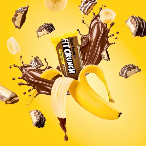 Vista 6 de FITCRUNCH - Barras de proteínas para aperitivo de tamaño snack, barra horneada de 6 capas, 4 g de azúcar, sin gluten y centro suave de pastel
