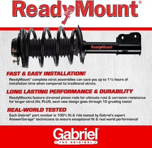 Vista 6 de Gabriel G57124 Ultra ReadyMount - Conjunto completo de puntal delantero derecho para Toyota Tundra RWD 07-20 (paquete de 1)