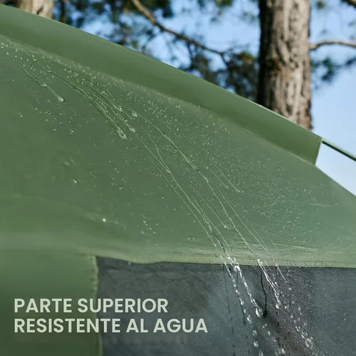Vista 6 de EVER ADVANCED Pantalla magnética para habitación de 11 x 9 pies, entrada manos libres, cámara de pantalla con protección solar para campamento