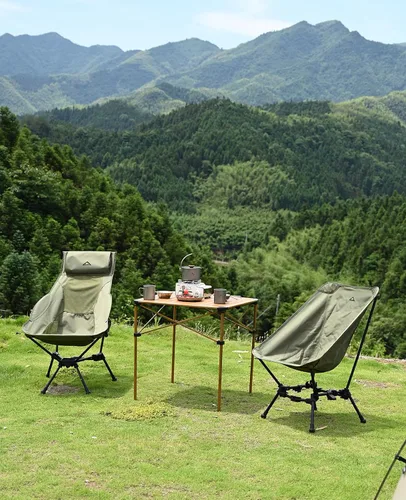 Vista 10 de iClimb Alu ligero y estable. Mesa cuadrada plegable enrollable con bolsa de transporte para camping, picnic, patio trasero, barbacoa, campamento