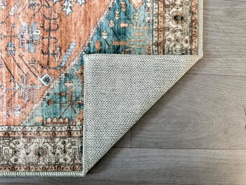Vista 240 de GLN Rugs Traditional Collection - Alfombra de felpilla lavable a máquina, tradicional lavable, antideslizante, alfombra de felpilla de pelo corto