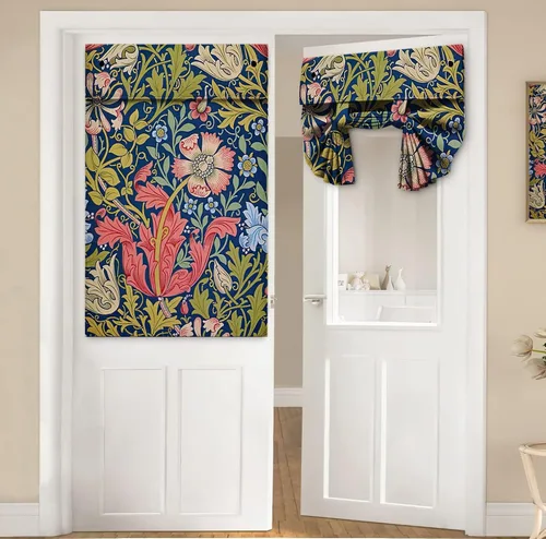 Vista 16 de Cortinas de puerta negras y rojas para ventanas de puerta, estampado de leopardo y cebra, cortinas de ventana para puerta de vidrio francesa