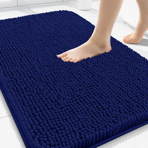 Vista 78 de Arotive Alfombras de baño de felpilla extrasuaves y absorbentes, de 24 x 16 pulgadas, lavables a máquina, parte trasera de goma antideslizante