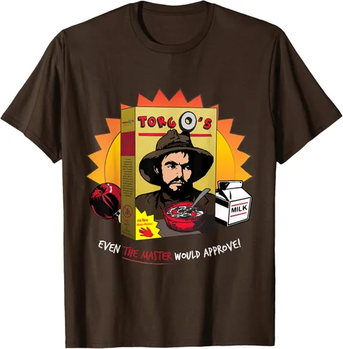 Vista 7 de Torgo Camiseta de película de culto de cereales, Negro, S