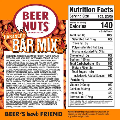 Vista 2 de Beer Nuts Habanero Bar Mix