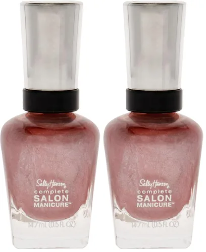 Vista 13 de Sally Hansen Esmalte de uñas de manicura de salón completo Color de uñas multibeneficio Fórmula fortalecedora de queratina 012 blancos perlados