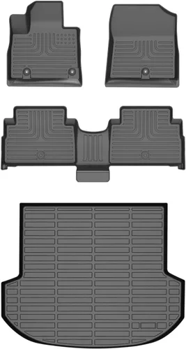 Vista 87 de HAFIDI® - Tapetes para auto con almacenamiento debajo del asiento, para todo clima, antideslizantes, de elastómero termoplástico, para la primera