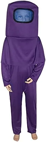Vista 2 de Vowdicua Children Astronaut Jumpsuit Fun Space Games Costume for Kids