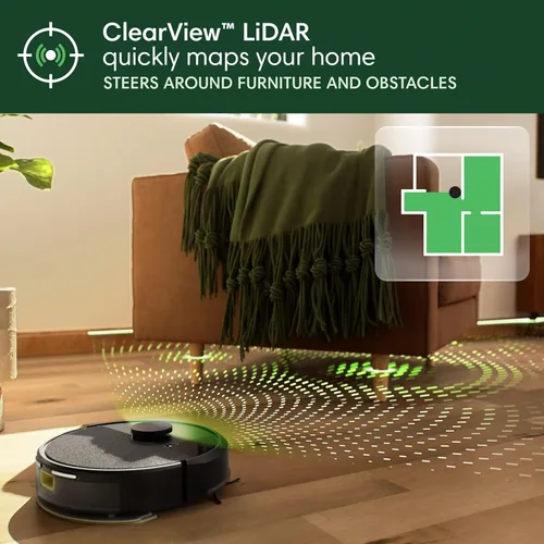 Vista 5 de iRobot Roomba 105X Robot Aspirador y Trapeador Combo, Base de Vacío Automático, Autovaciado hasta 75 días, Succión de Elevación de Potencia 70×
