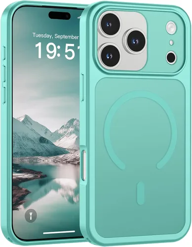 Vista 60 de SUPFINE Funda magnética para iPhone 11 Pro Max (compatible con MagSafe) (protección contra caídas de grado militar), delgada, translúcida mate, a