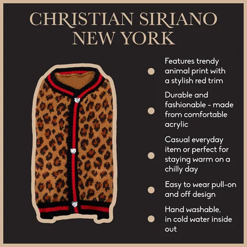 Vista 3 de Christian Siriano New York Pet Supplies - Ropa y accesorios clásicos, multicolor, pequeño