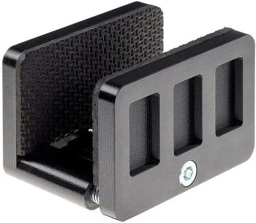 Vista 3 de Rifle Saddle Mount Rifle Clamp Adaptador de montaje de trípode Soporte de disparo de trípode preciso (negro)