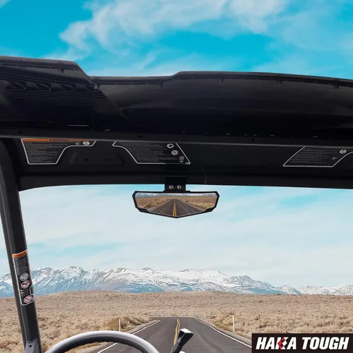 Vista 9 de HAKA TOUGH Espejo retrovisor central para Can Am Defender/Polaris Ranger, UTV Espejo retrovisor ancho convexo para Ranger 570 900 xp 1000 Crew