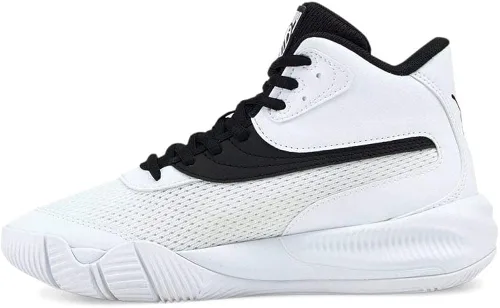 Vista 3 de PUMA Tenis unisex de baloncesto triple media para niños
