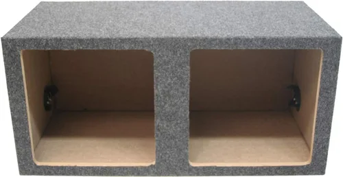 Vista 2 de KICKER 45L7R122 12" 1200W 2 Ohm Subwoofer Dual Square Sub Box Enclosure W/CX1200.1 Amplificador y Kit de calibre 4