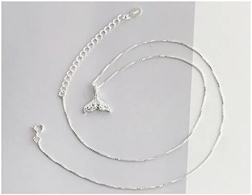 Vista 5 de TMCO Girl S925 - Collares de plata de ley con forma de cola de sirena