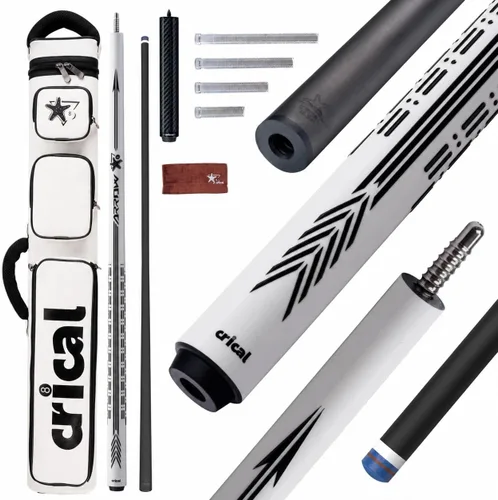 Vista 17 de CRICAL Carbon Fiber Pool Cue Stick, Pro Taper Shaft Low Deflection