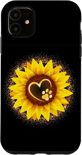 Vista 8 de Sunflower Paw Cat Dog Heart Case for iPhone 16