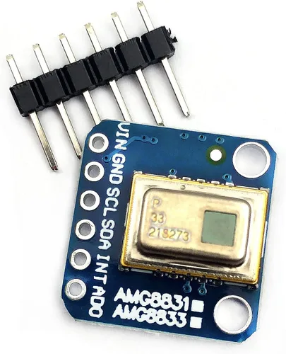 Vista 2 de DEVMO AMG8833 88 IR Sensor de cámara térmica Breakout Imager Array Módulo de sensor de temperatura Grid-Eye 8x8 Módulo de cámara infrarroja Placa